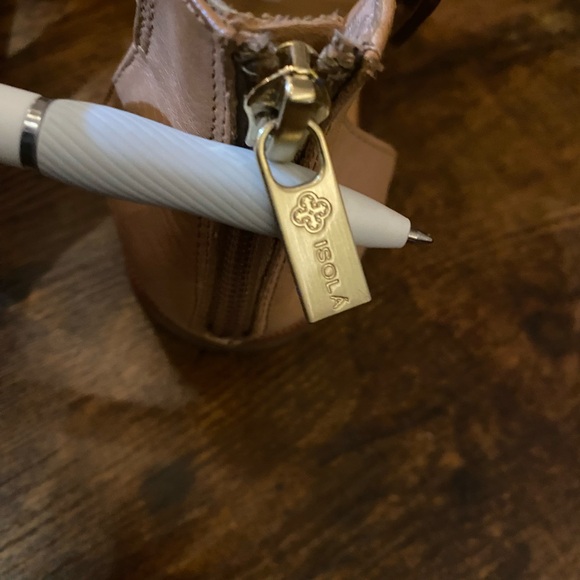 Isola Tan Leather Greek Style Sandals. - Picture 9 of 9